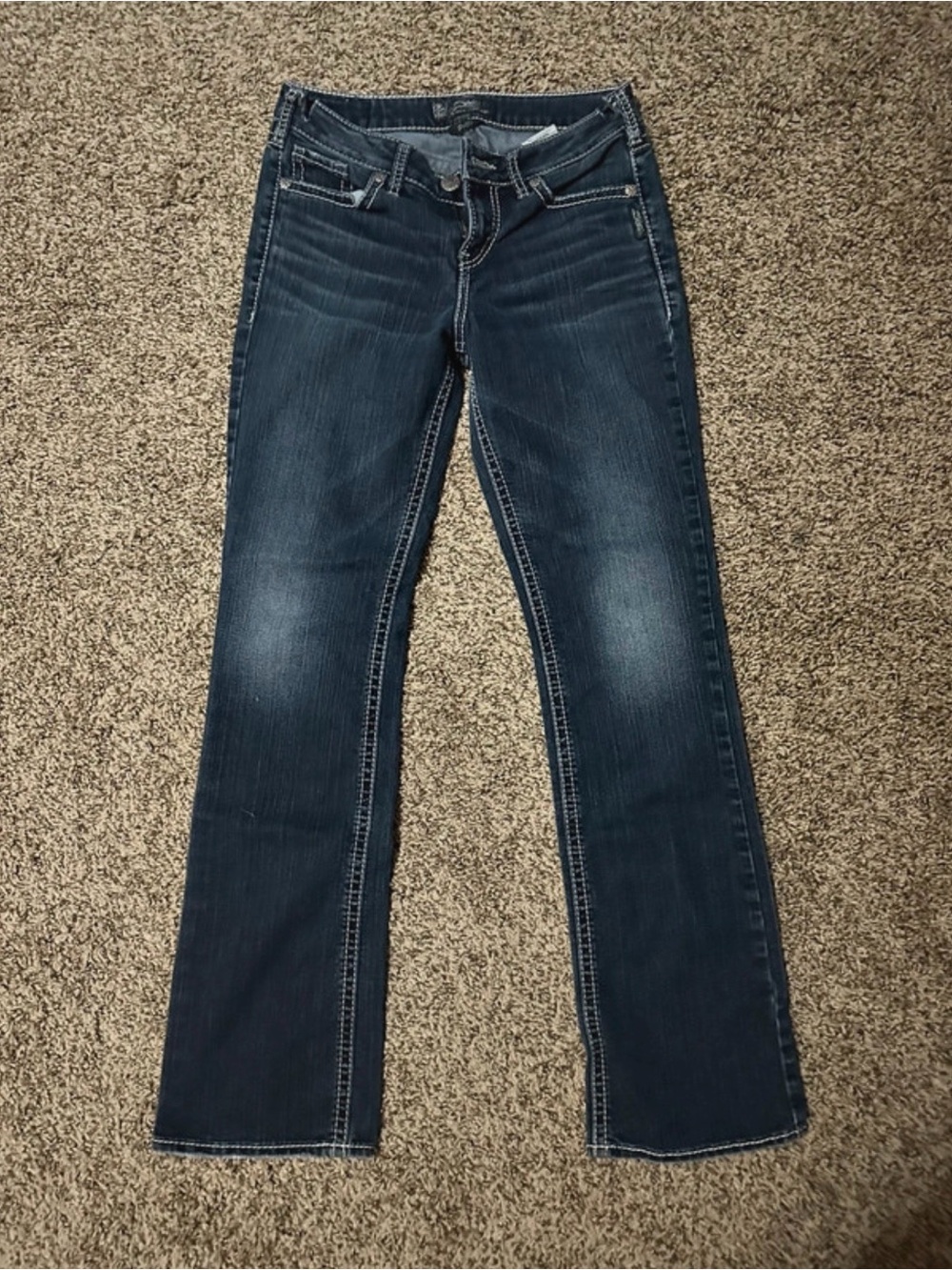 Silver Jeans Dark Blue Bootcut Denim Jeans